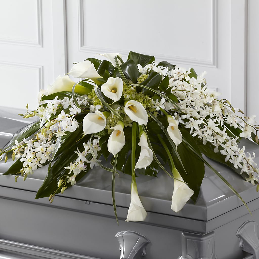 Angel Wings Casket Spray – Kiss Floral Llc, Claymont DE