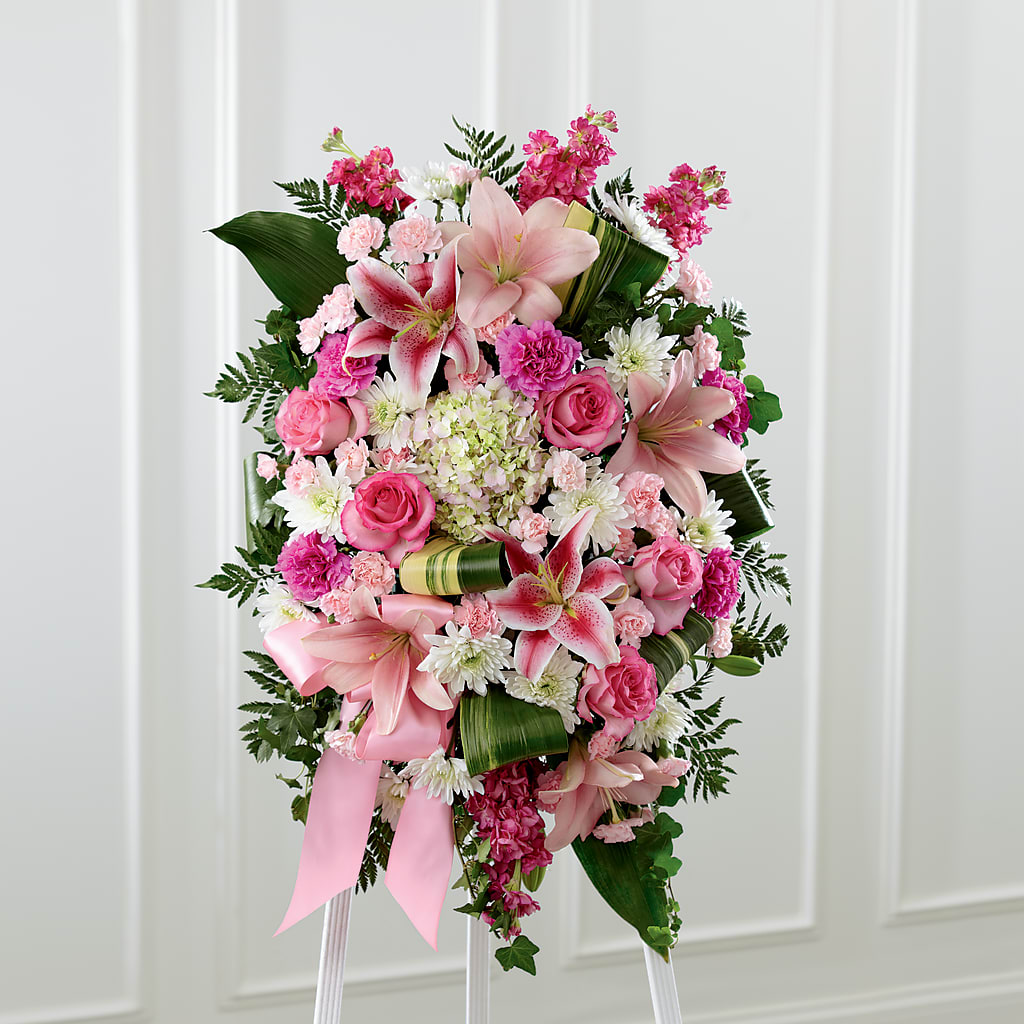 Comforting Standing Spray – Kiss Floral Llc, Claymont DE