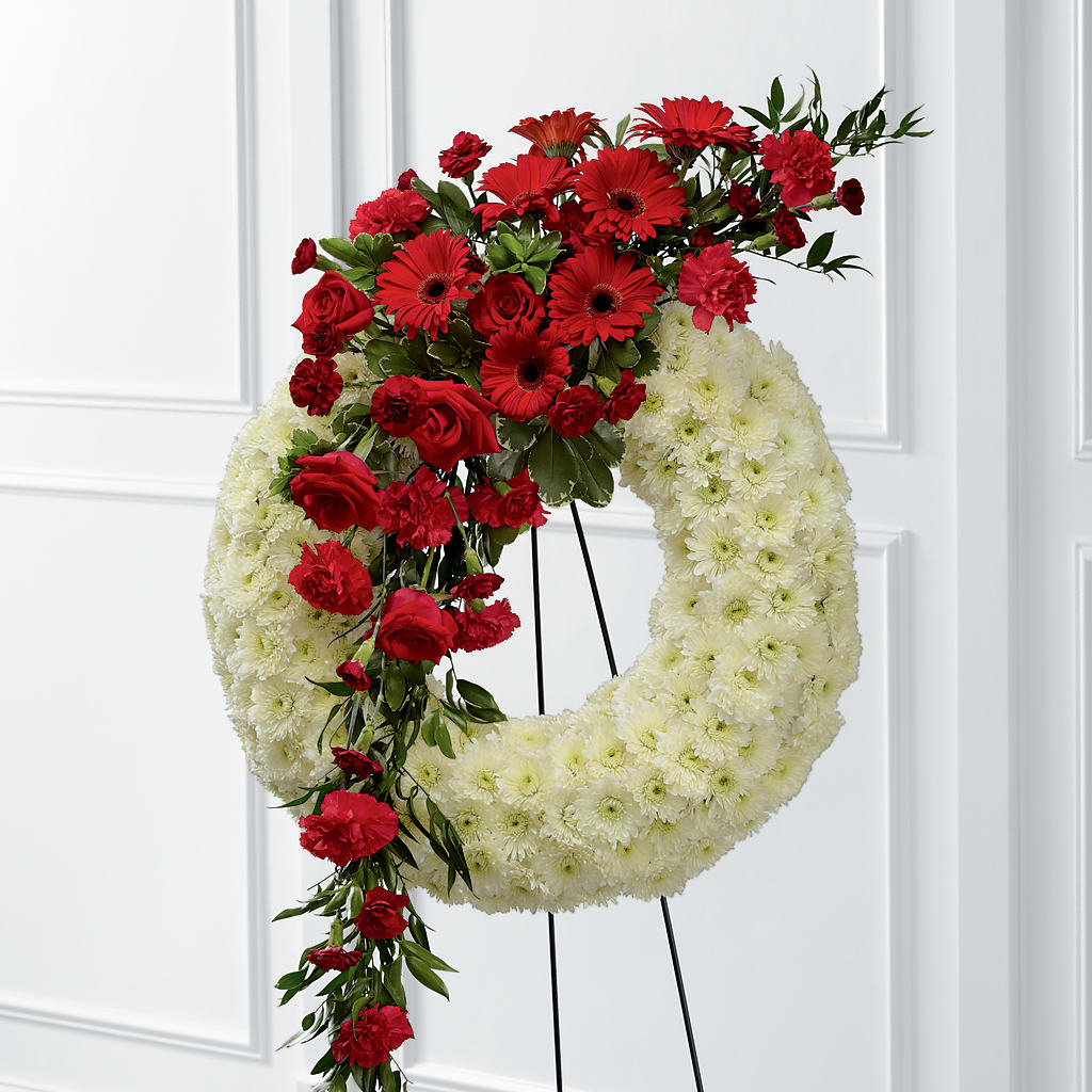 Graceful Tribute Wreath – Kiss Floral Llc, Claymont DE