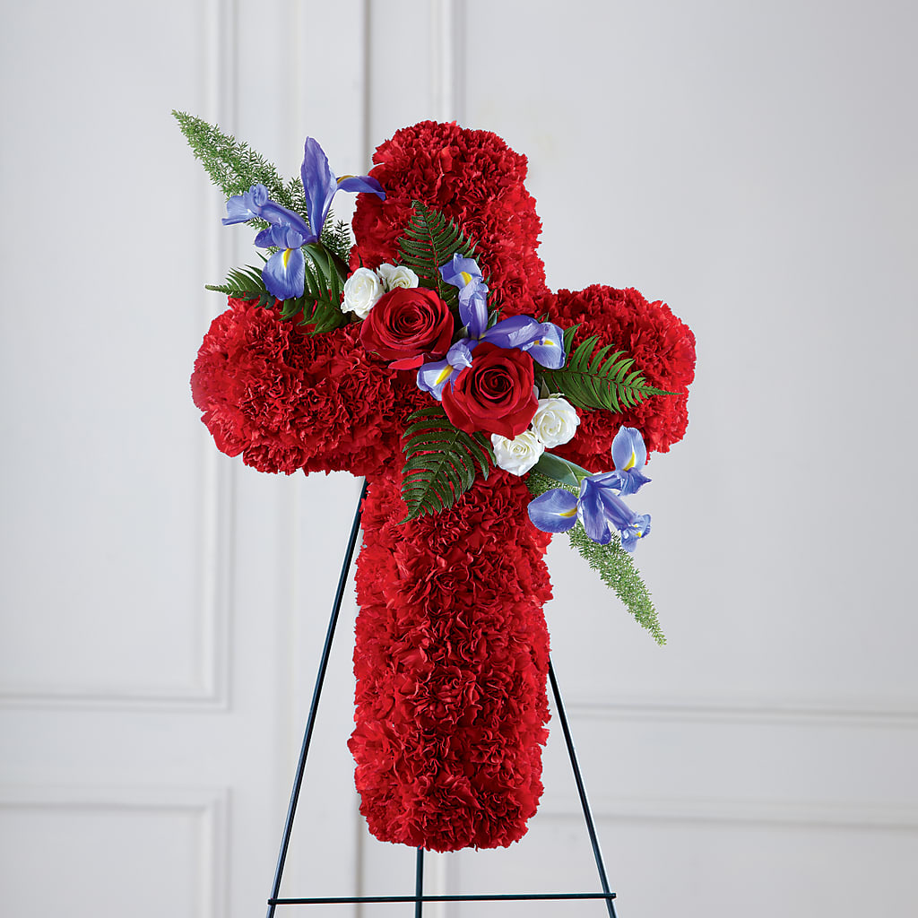 Faithful Hero Floral Cross – Kiss Floral Llc, Claymont DE