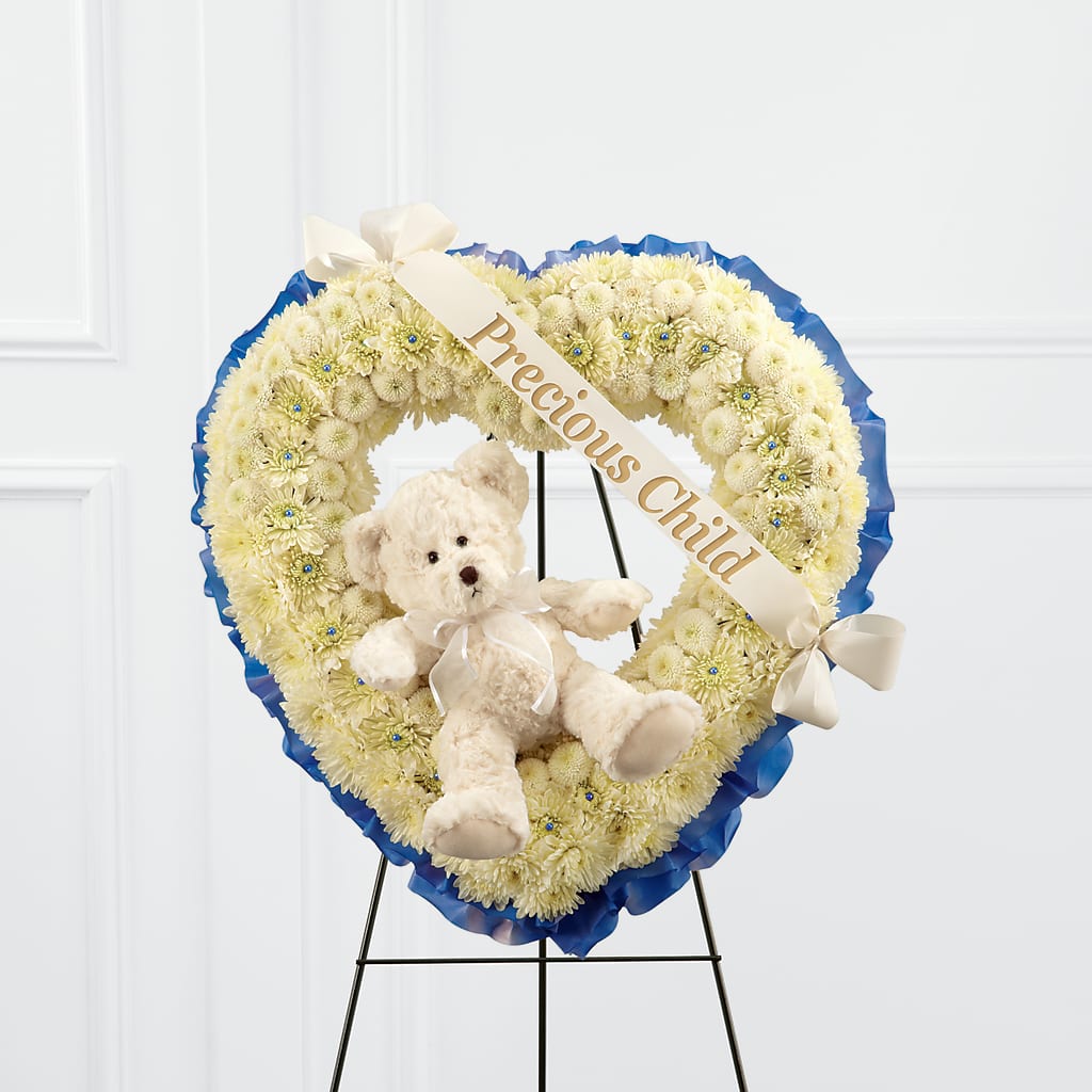 Precious Child Standing Heart – Kiss Floral Llc, Claymont DE