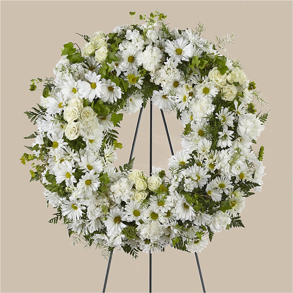Faithful Wishes Wreath – Kiss Floral Llc, Claymont DE