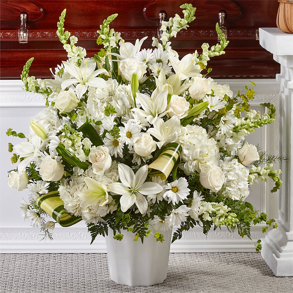 Thoughts of Tranquility Floor Basket – Kiss Floral Llc, Claymont DE