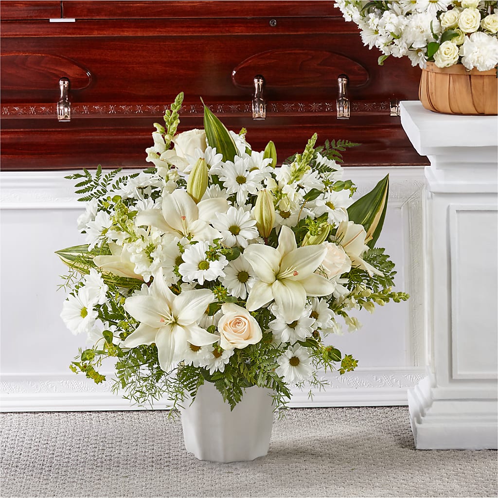 Thoughts of Tranquility Floor Basket – Kiss Floral Llc, Claymont DE