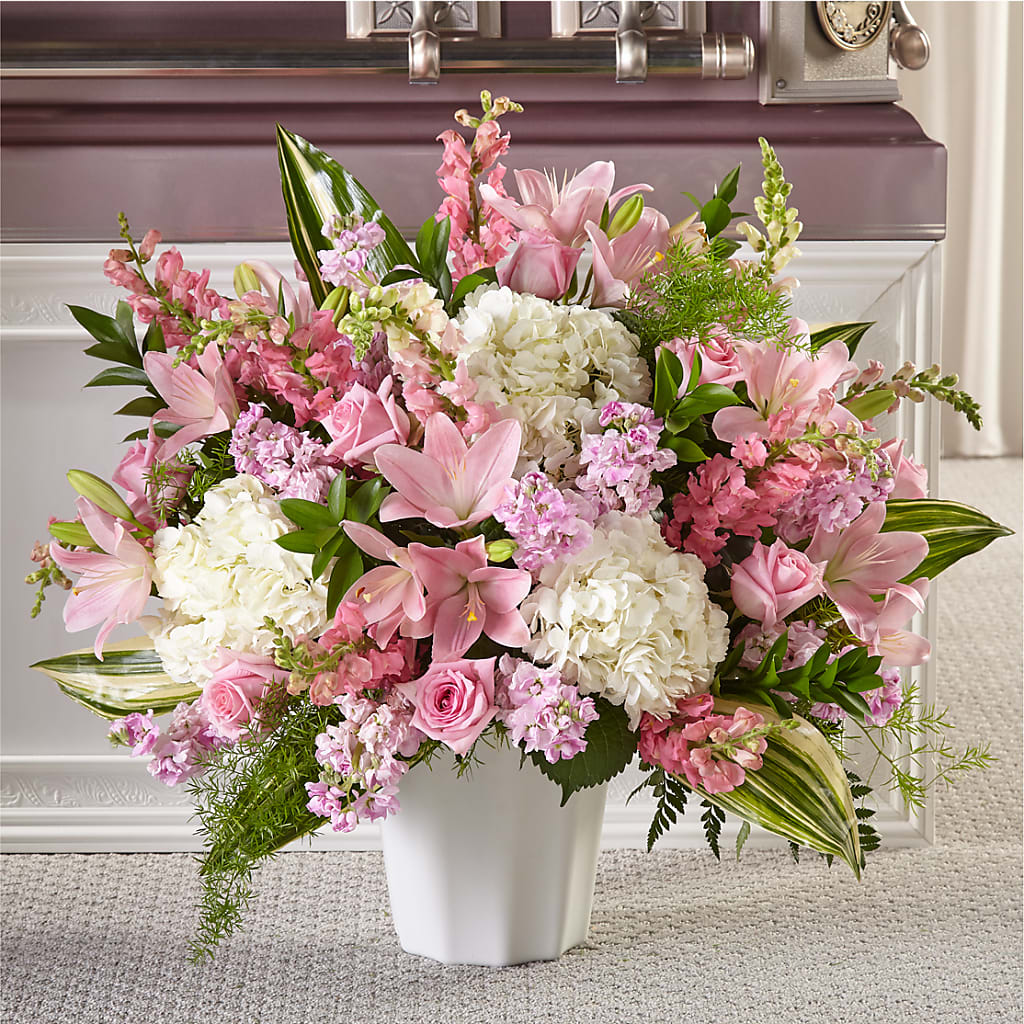 Simply Serene Floor Basket – Kiss Floral Llc, Claymont DE