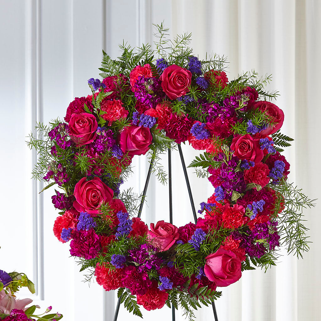 Calming Colors Wreath – Kiss Floral Llc, Claymont DE
