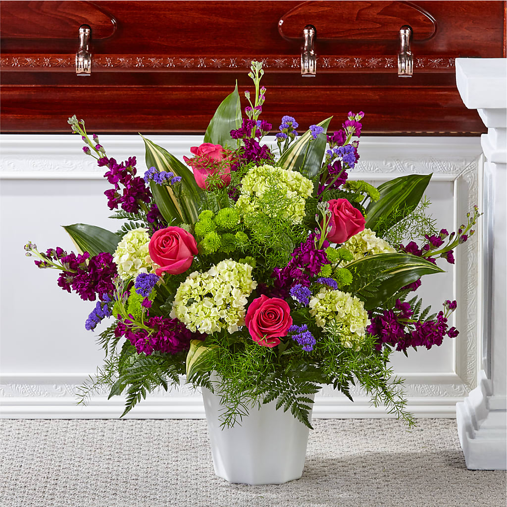 Beautiful Horizons Floor Basket – Kiss Floral Llc, Claymont DE