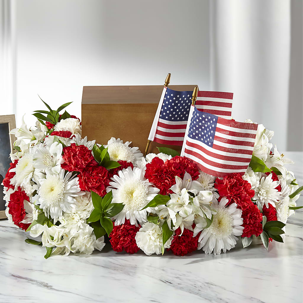 Spirit of Patriotism Cremation Adornment – Kiss Floral Llc, Claymont DE