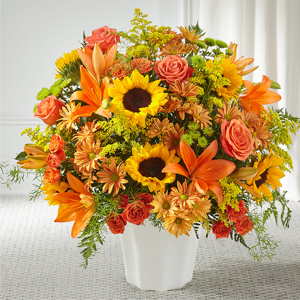 Harvest Thoughts Floor Basket – Kiss Floral Llc, Claymont DE