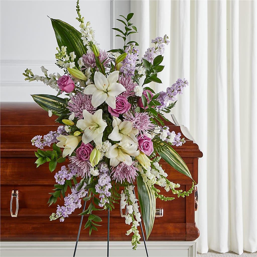 Grateful Hearts Standing Spray – Kiss Floral Llc, Claymont DE