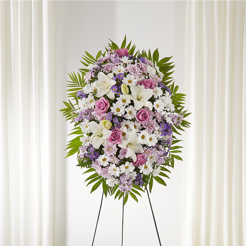 Surrounded by Love Standing Spray – Kiss Floral Llc, Claymont DE