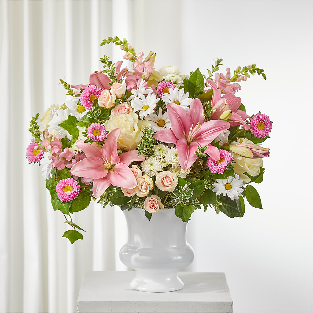 Empathetic Blooms Urn Arrangement – Kiss Floral Llc, Claymont DE