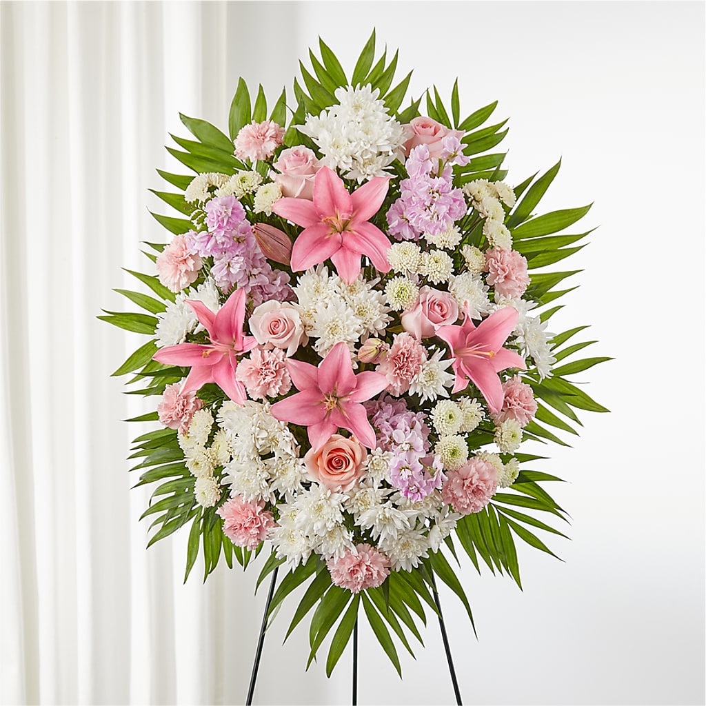 Offering Solace Standing Spray – Kiss Floral Llc, Claymont DE