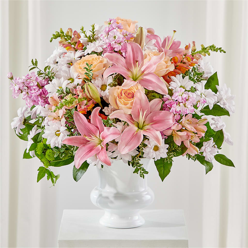 Heartfelt Gesture Urn Arrangement – Kiss Floral Llc, Claymont DE