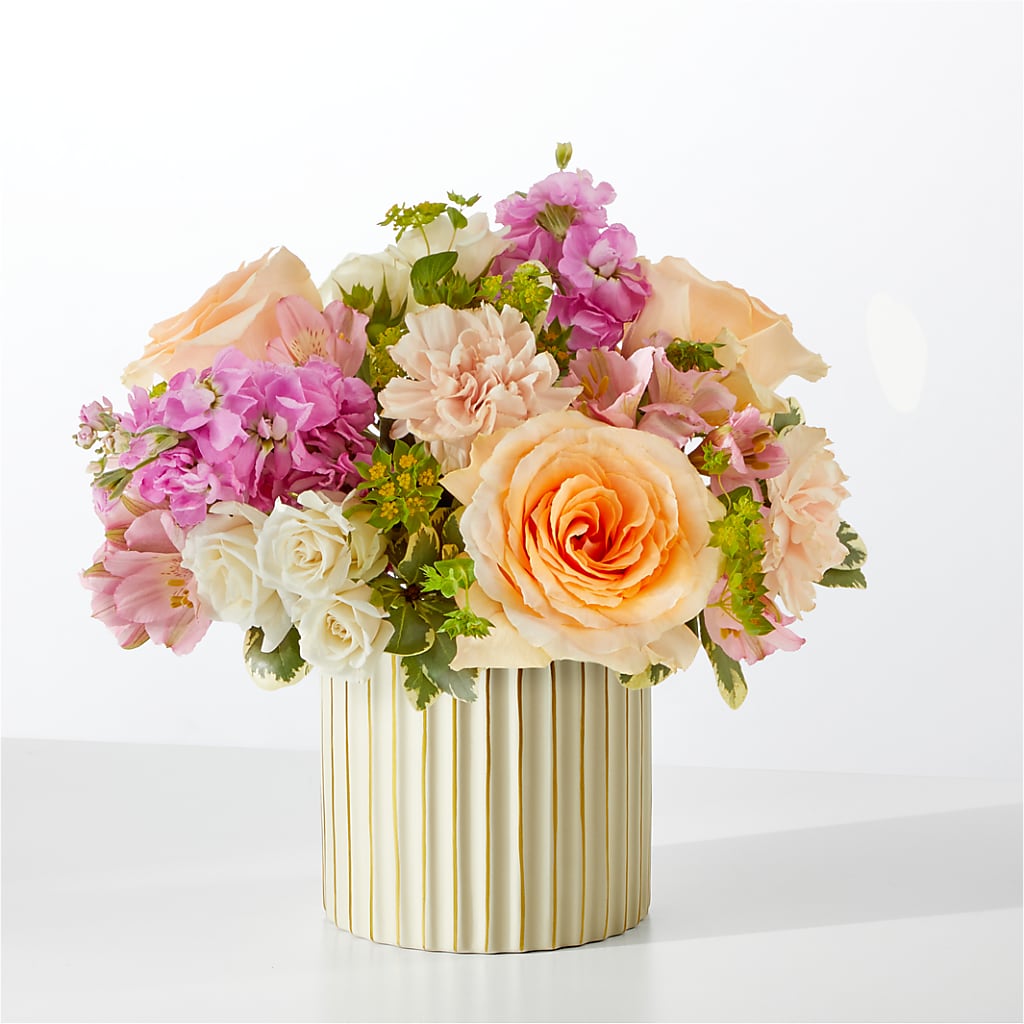 Paradise Bouquet with Ivory Vase – Kiss Floral Llc, Claymont DE