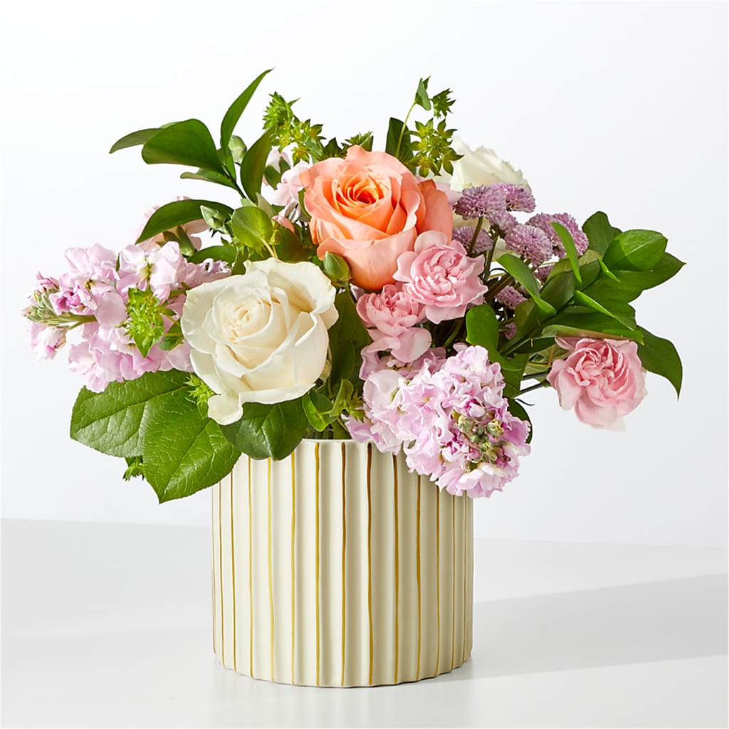 French Market Bouquet with Ivory Vase – Kiss Floral Llc, Claymont DE