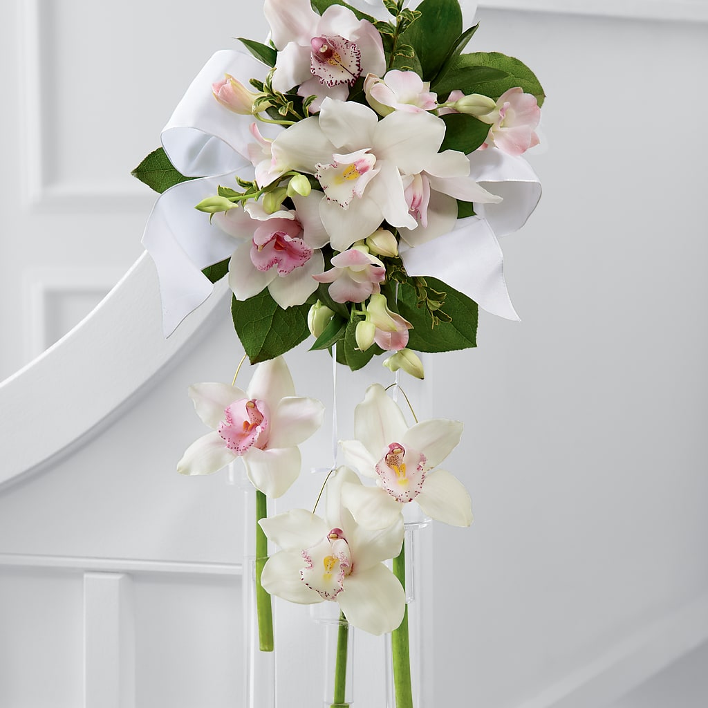 Perfect Entrance Pew Arrangement – Kiss Floral Llc, Claymont DE
