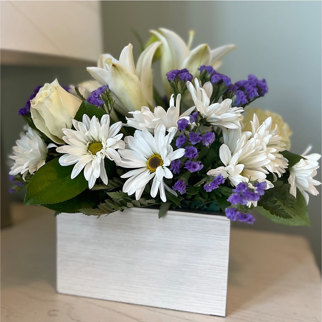 Beyond Blue Box Bouquet –  Kiss Floral Llc, Claymont DE