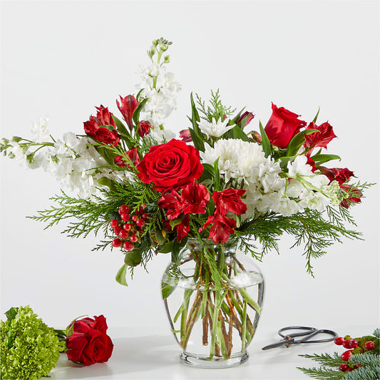 Merry Moment Bouquet – A Florist Original –  Kiss Floral Llc, Claymont DE