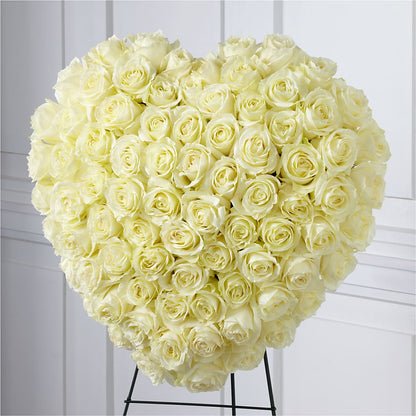 Elegant Remembrance Standing Heart –  Kiss Floral Llc, Claymont DE