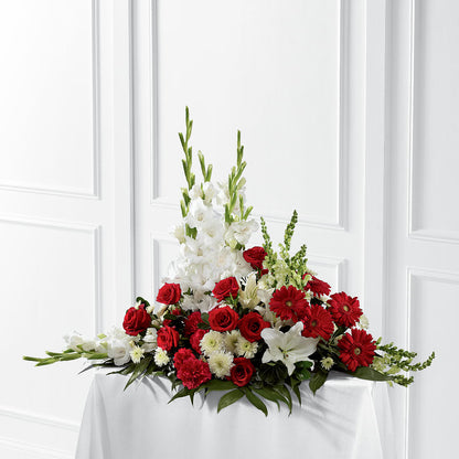 Crimson & White Arrangement –  Kiss Floral Llc, Claymont DE