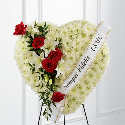 Heartfelt Hero Standing Heart –  Kiss Floral Llc, Claymont DE