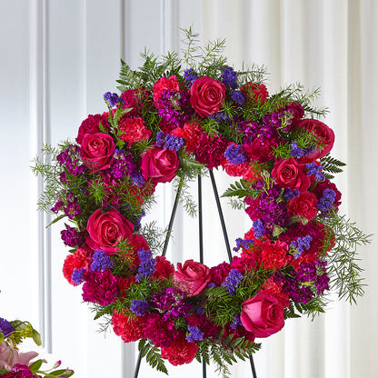 Calming Colors Wreath –  Kiss Floral Llc, Claymont DE