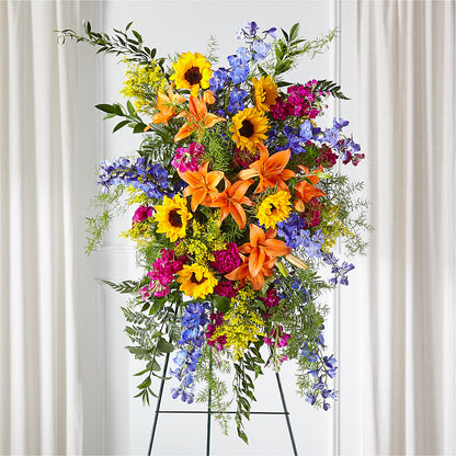 Sunlit Memories Standing Spray (Standard) –  Kiss Floral Llc, Claymont DE