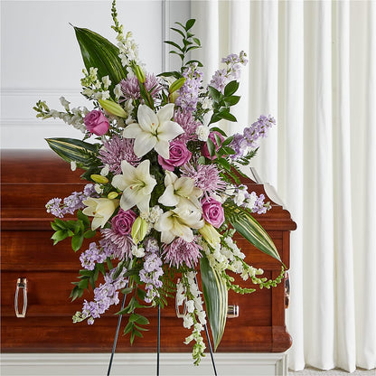 Grateful Hearts Standing Spray –  Kiss Floral Llc, Claymont DE
