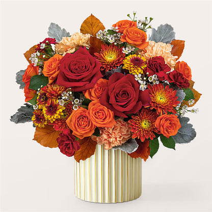 Merlot Bouquet with Ivory Vase –  Kiss Floral Llc, Claymont DE
