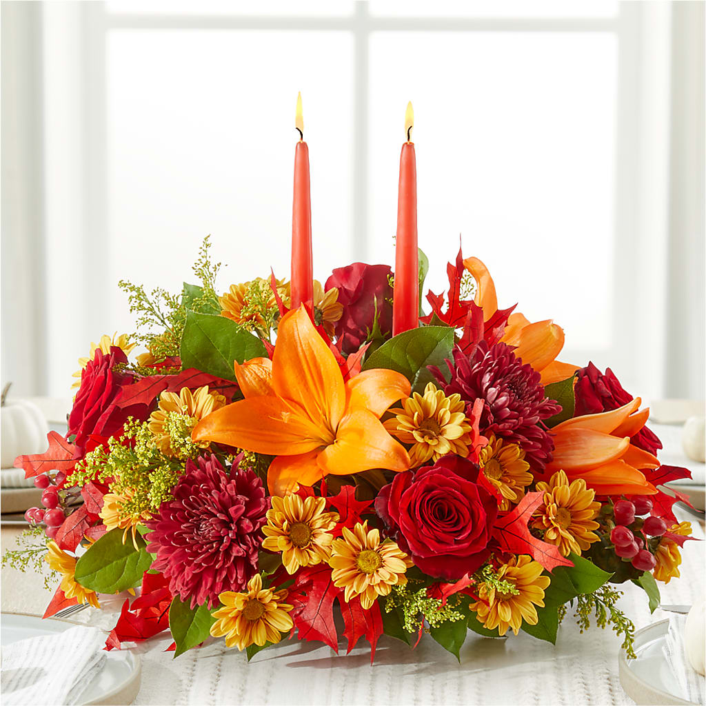 Autumn's Embrace Centerpiece –  Kiss Floral Llc, Claymont DE