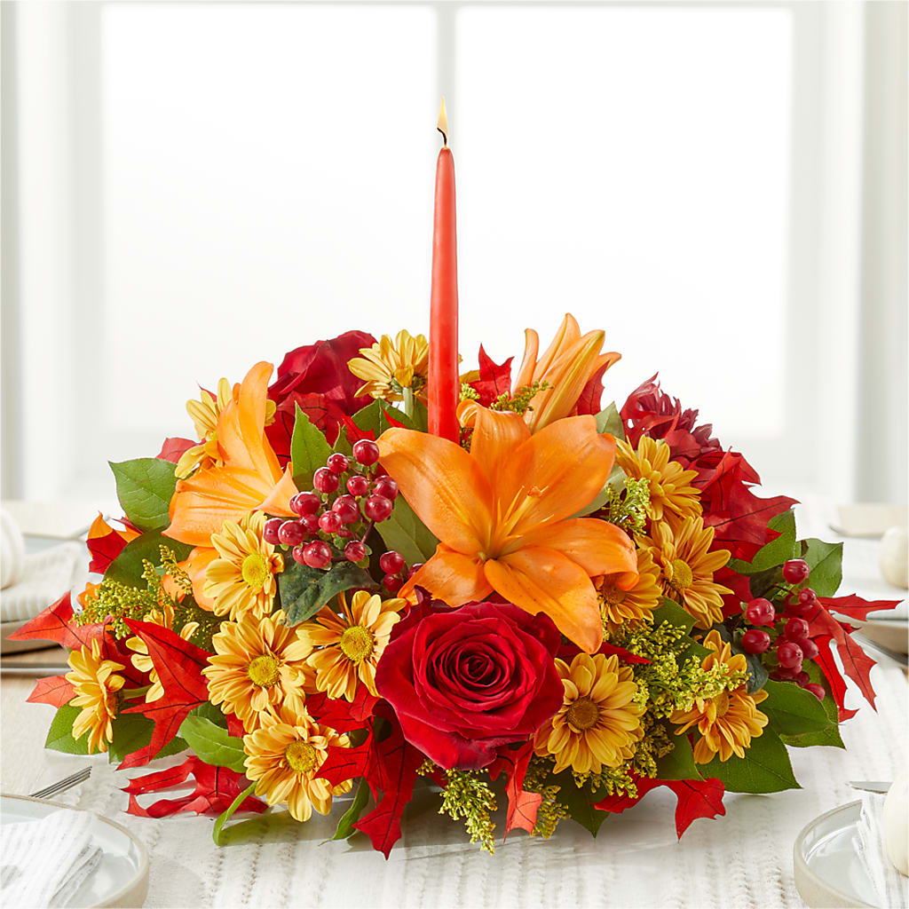 Autumn's Embrace Centerpiece –  Kiss Floral Llc, Claymont DE
